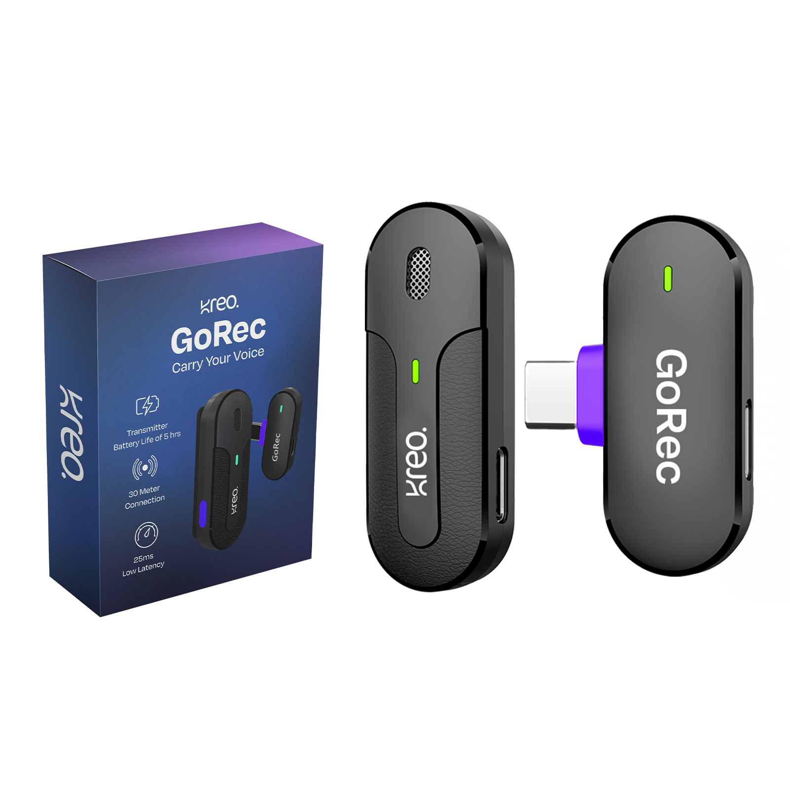 GoRec Professional Wireless Mic Kreo