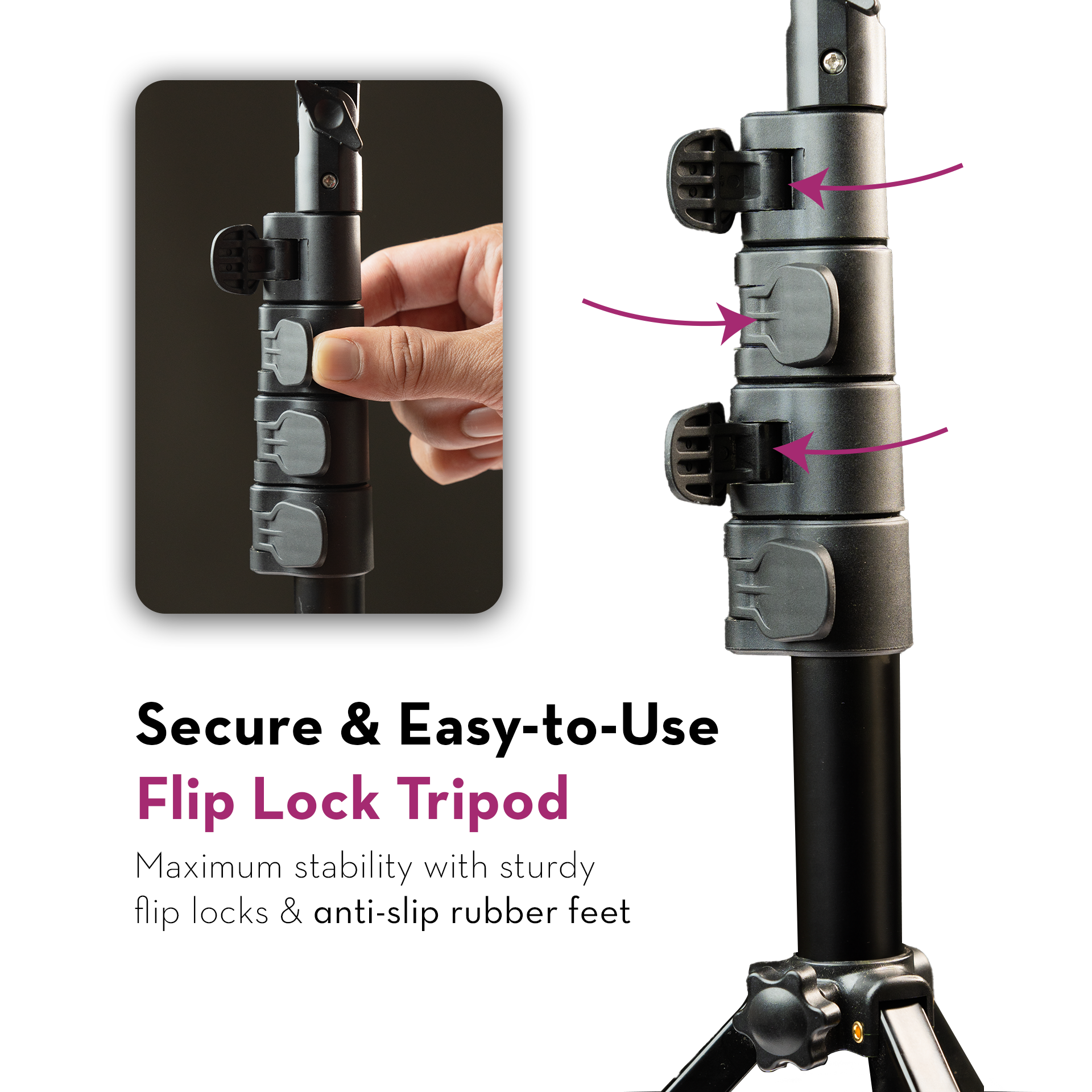 Nine16 Axis 160 Tripod Stand with Phone Holder Kreo