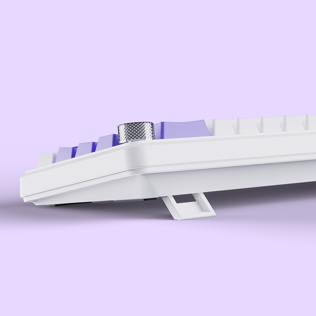 Hive65 White Purple Mechanical Gaming Keyboard Kreo