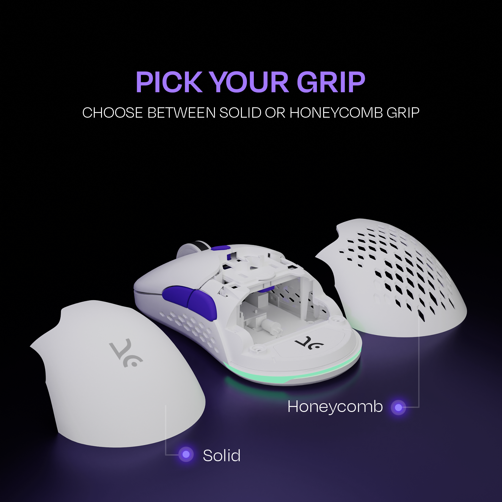 Chimera White Wireless Gaming Mouse Kreo