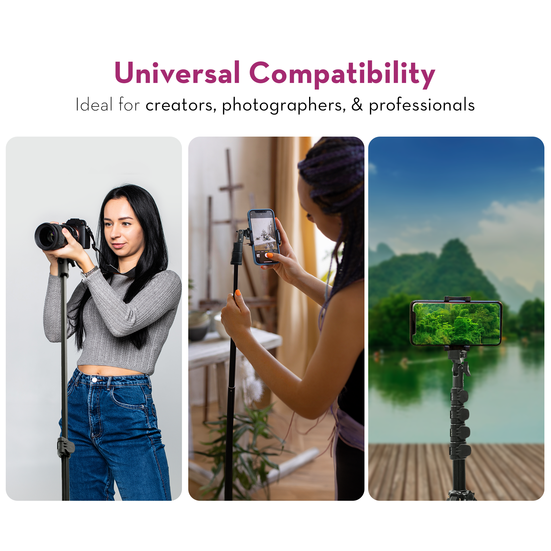 Nine16 Axis 160 Tripod Stand with Phone Holder Kreo