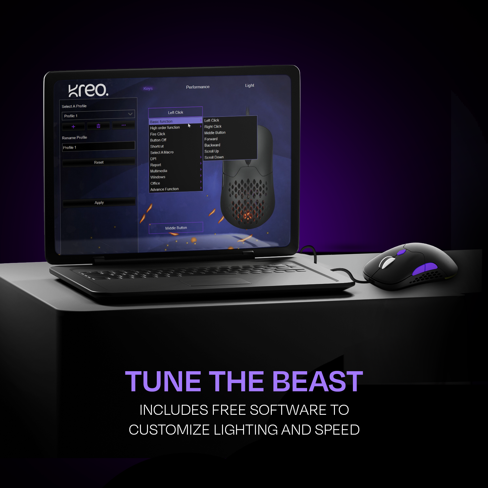 Chimera Wireless Gaming Mouse Kreo
