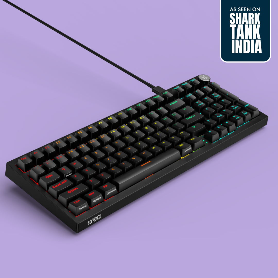 Hive98 V2 All Black Wired Mechanical Gaming Keyboard