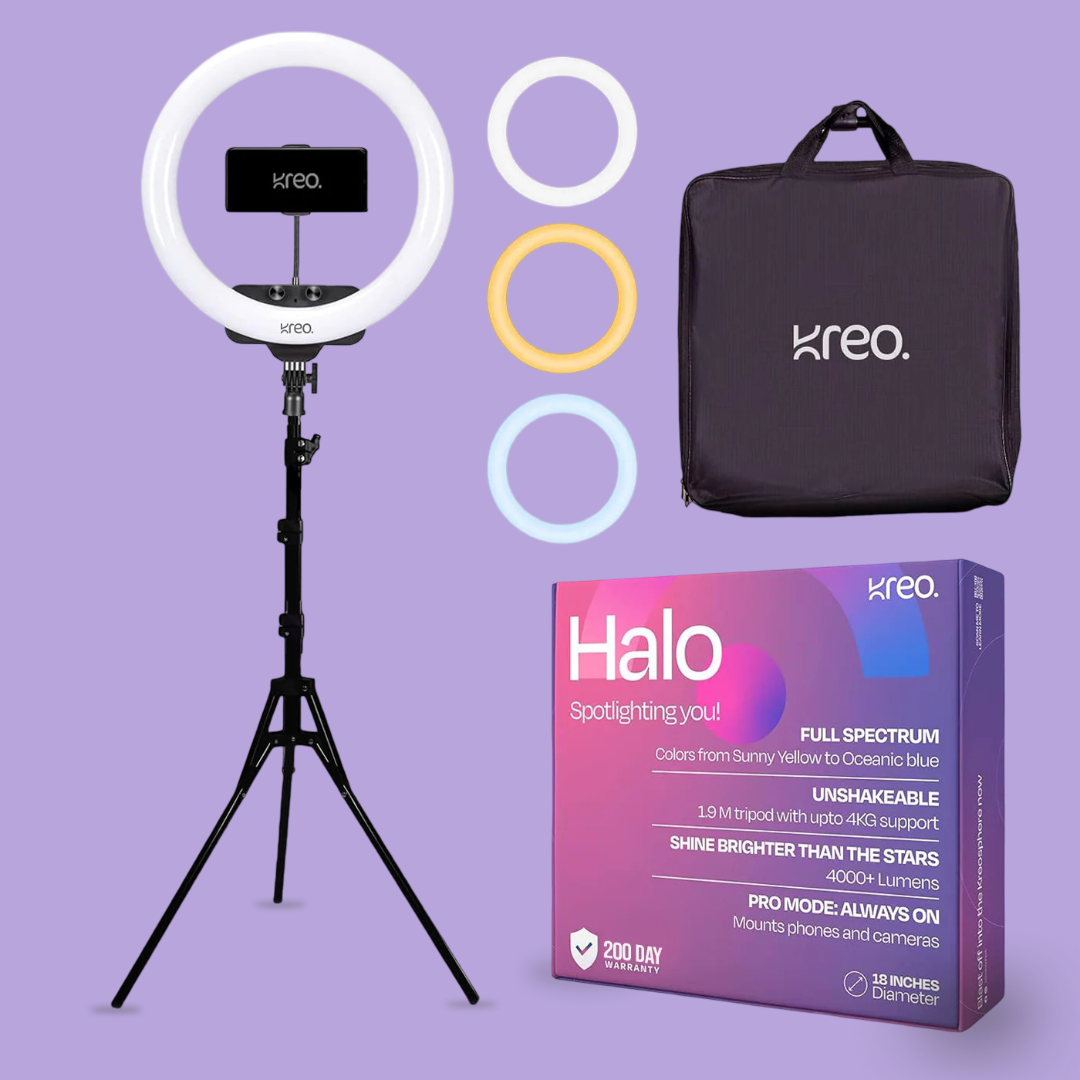 Halo 18" Premium Ring Light + Tripod