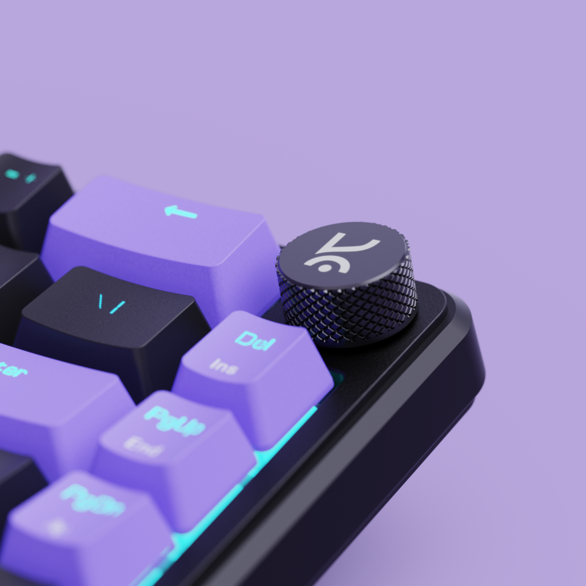 Hive65 Black Purple Mechanical Gaming Keyboard Kreo