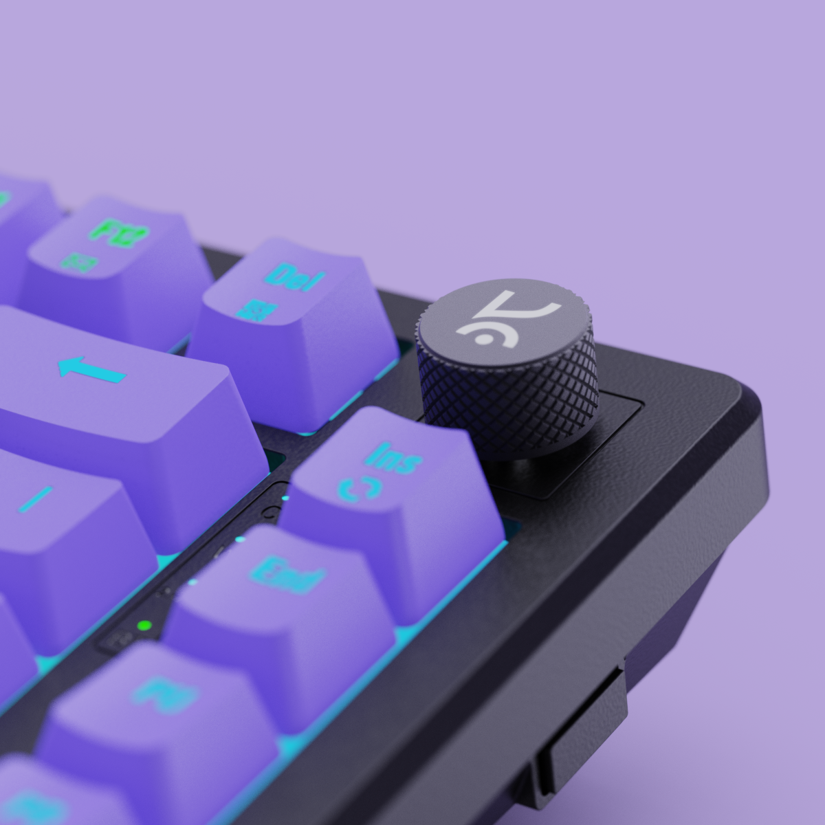 Hive75 Black - Purple Wired Gaming Keyboard Kreo