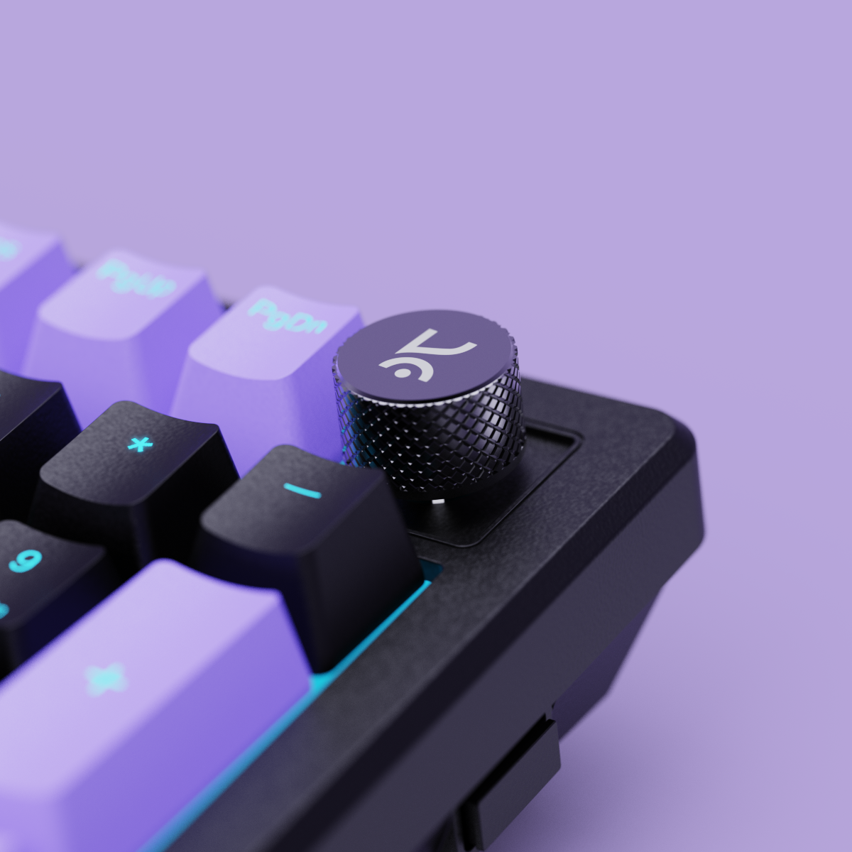 Hive98 Full-Size Black - Purple Wired Gaming Keyboard Kreo