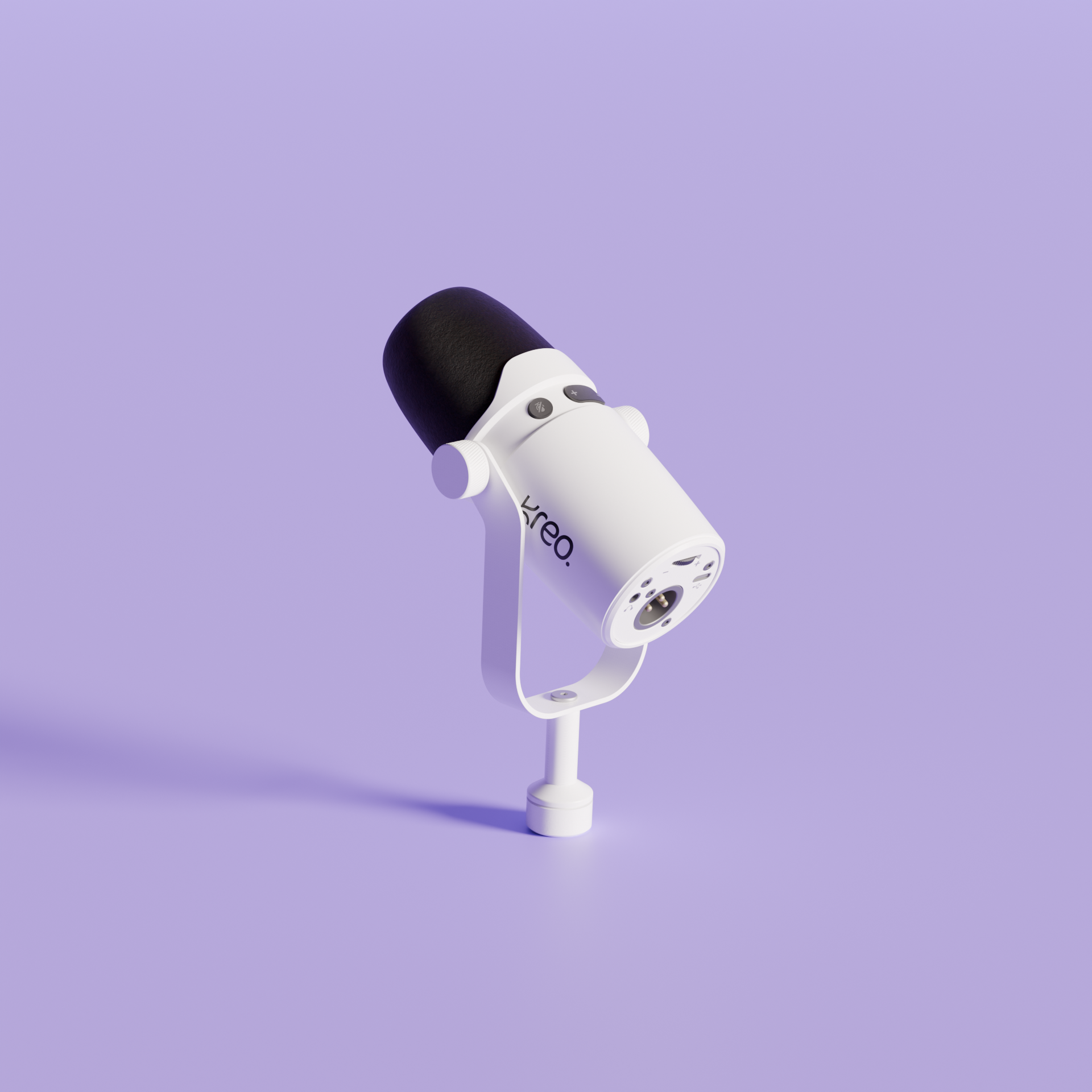 Kast White Dynamic Microphone Kreo