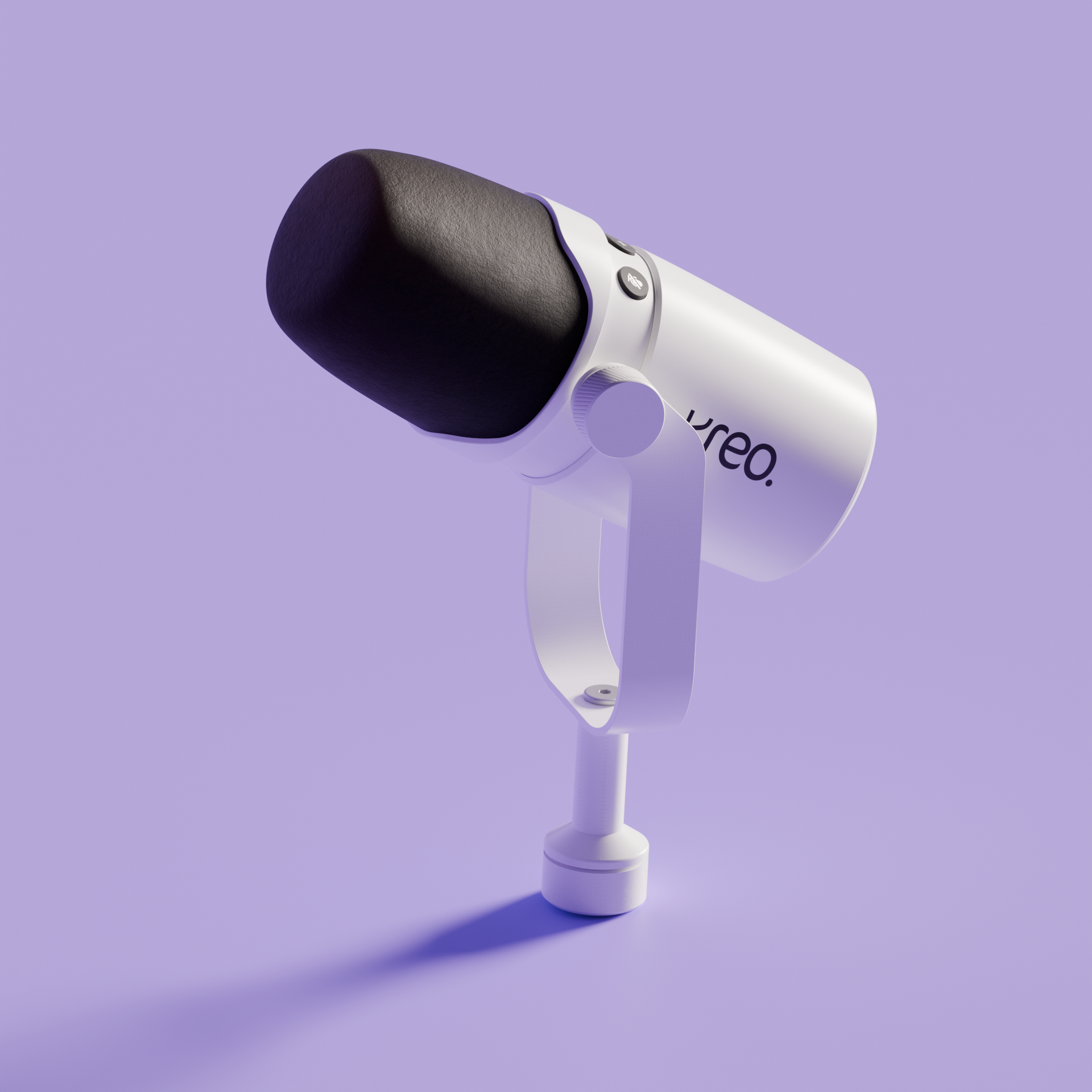 Kast White Dynamic Microphone Kreo