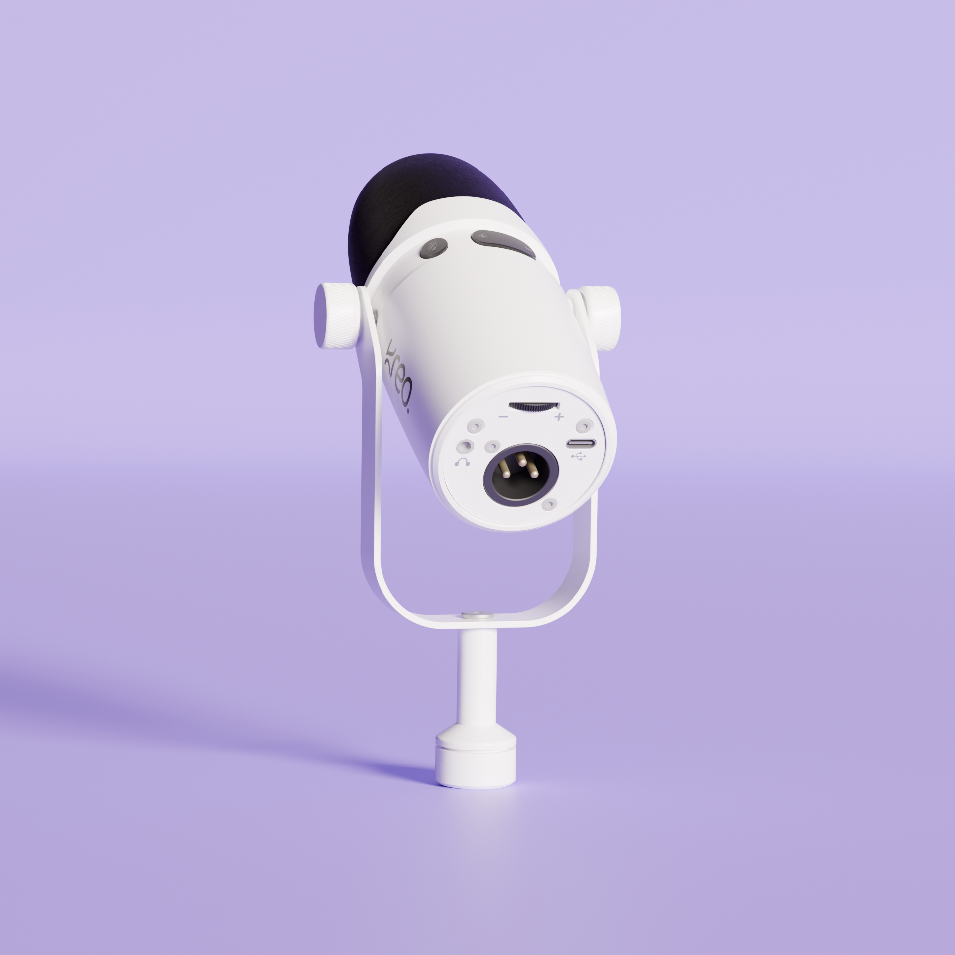 Kast White Dynamic Microphone Kreo