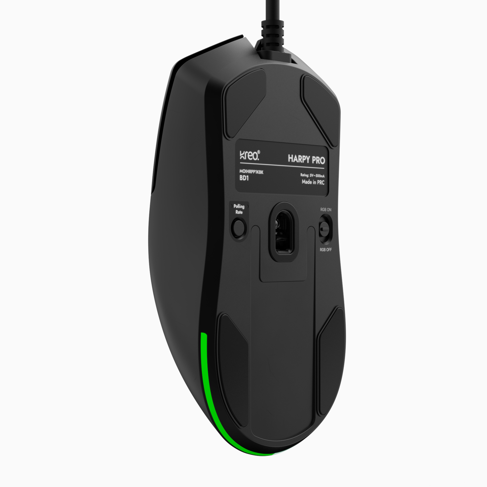 Harpy Pro Black Ultralight Performance Wired Gaming Mouse
