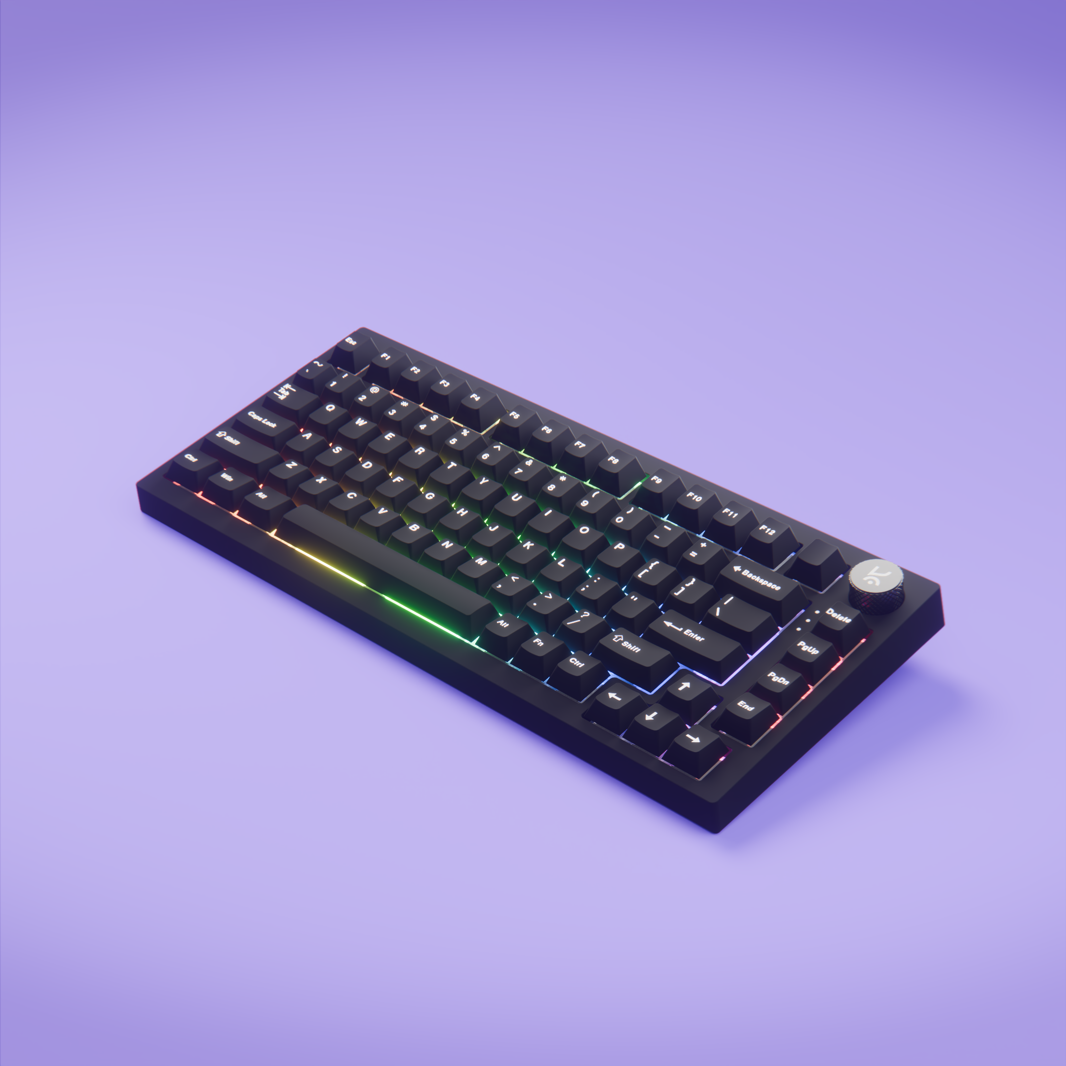 Swarm All Black Wireless Gaming Keyboard Kreo