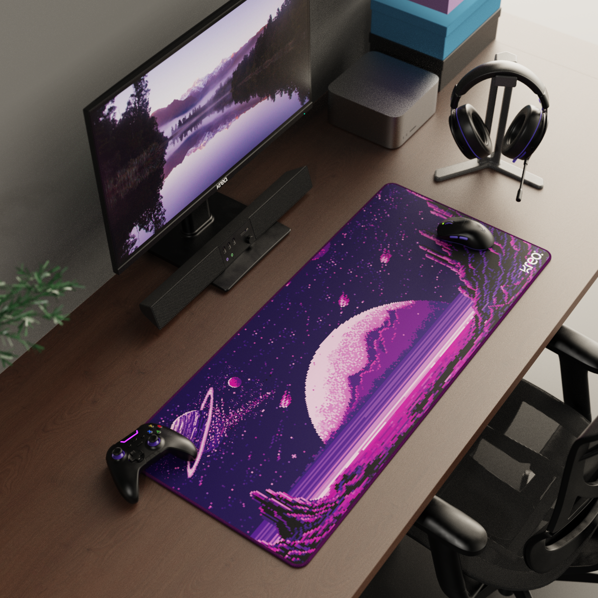 Terra XXL Deskmat - Pixel Dream