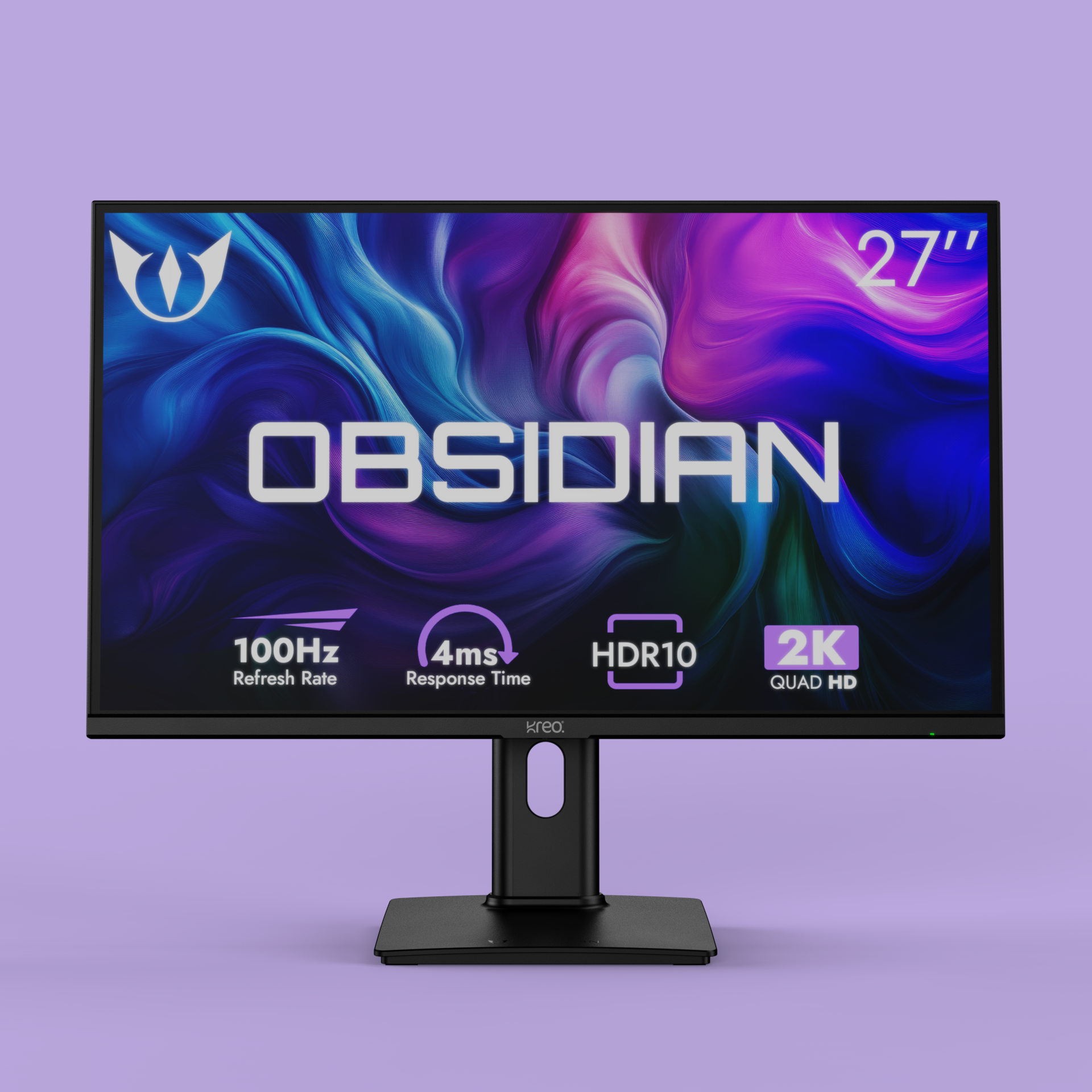 Obsidian 27" 100Hz 2K 1440p QHD Gaming IPS Monitor