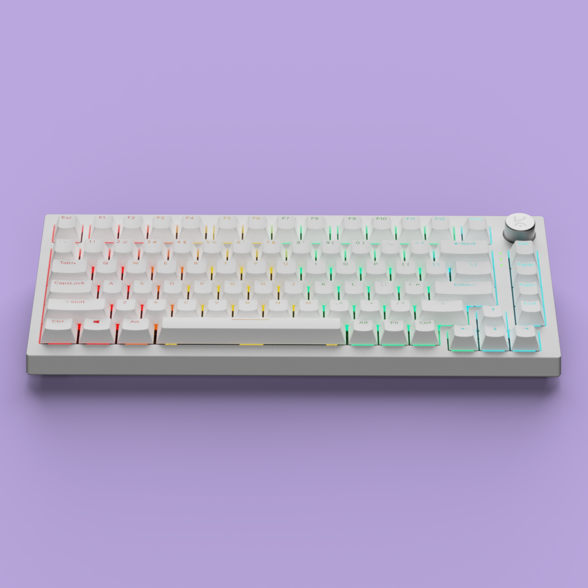 Swarm X All White Wireless Gaming Keyboard