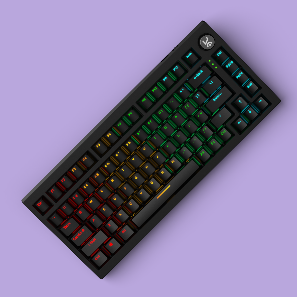 Swarm X All Black Wireless Gaming Keyboard