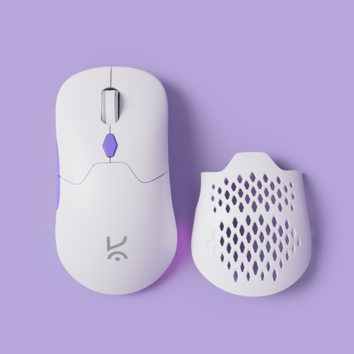 Chimera White Wireless Gaming Mouse Kreo