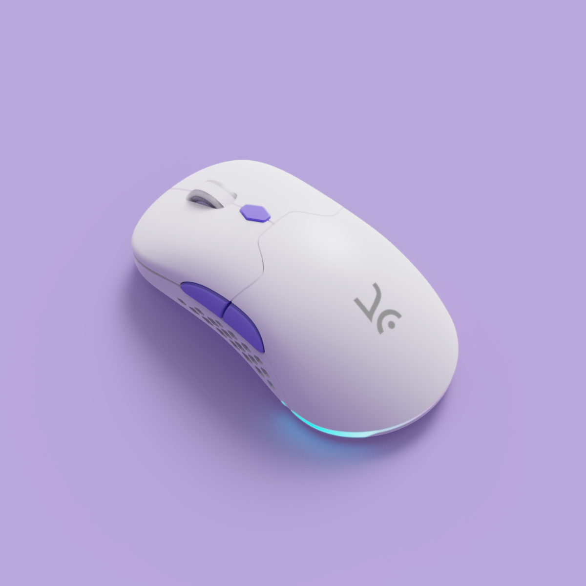 Chimera White Wireless Gaming Mouse Kreo