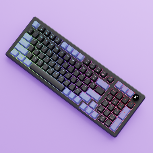 Hive Full-Size Black - Purple Wired Gaming Keyboard Kreo