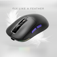 Pegasus 58g Ultra-Light Wireless Black Gaming Mouse Kreo