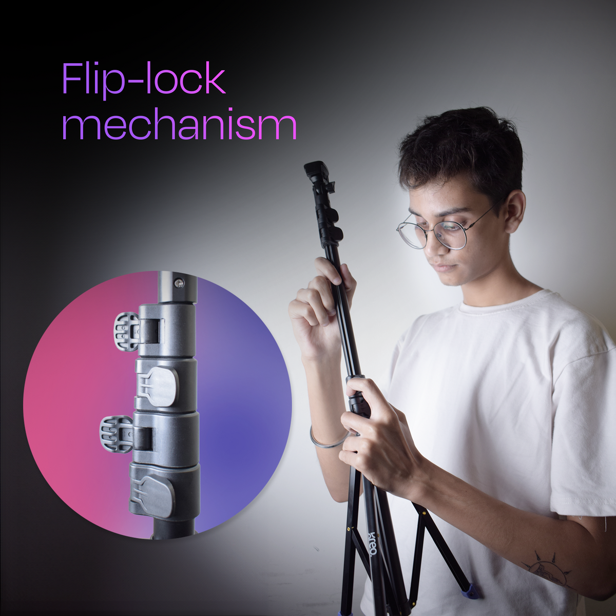 STAYble 1.6 meter Premium Tripod Stand - Kreo