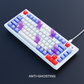 Hive White-Purple Wired Gaming Keyboard Kreo