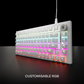 Hive All White RGB Wired Gaming Keyboard Kreo