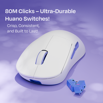 Anzu White 52g Wireless Gaming Mouse
