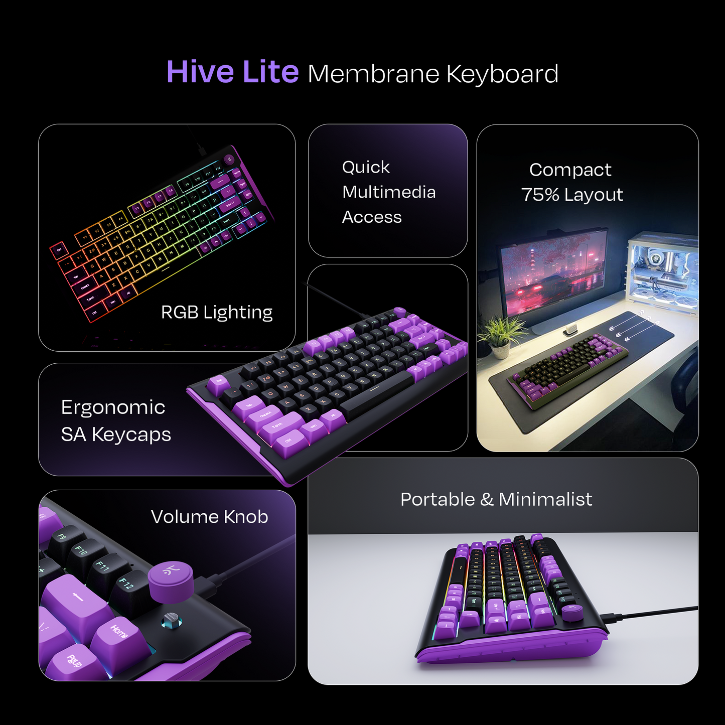 Hive Lite RGB Membrane Keyboard