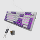 Hive Full-Size White - Purple Wired Gaming Keyboard