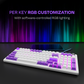 Hive Full-Size White - Purple Wired Gaming Keyboard