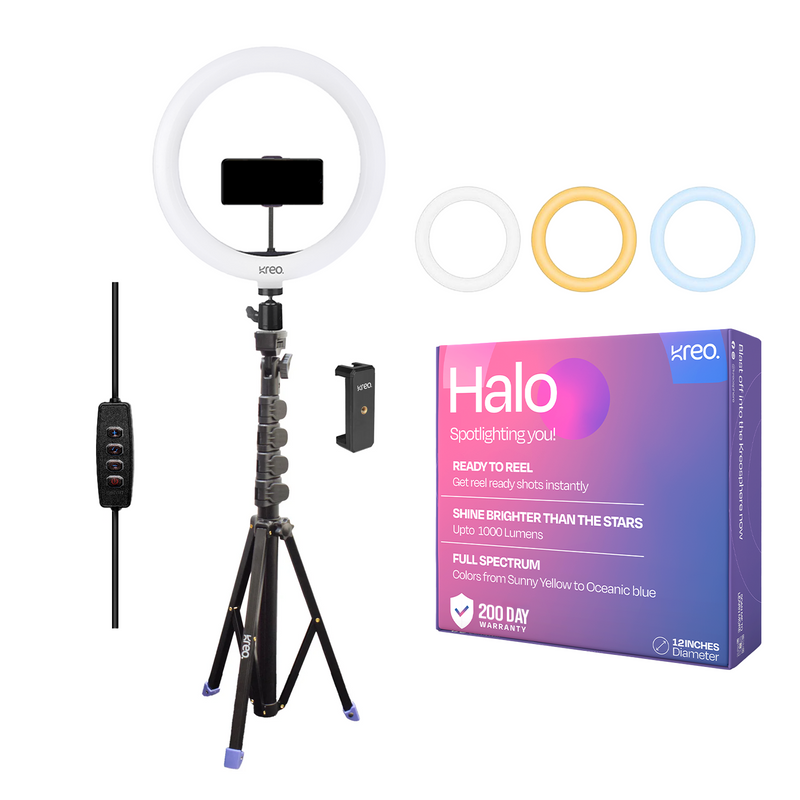 Halo 12" Premium Ring Light + Tripod (Combo) Kreo