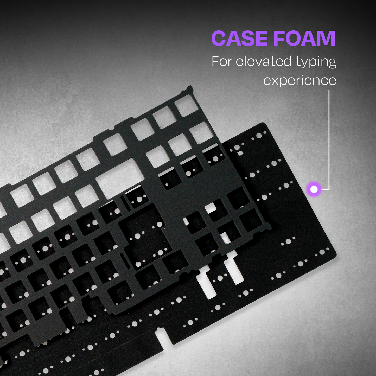 Hive 98 Black - Purple Wired Gaming Keyboard Kreo