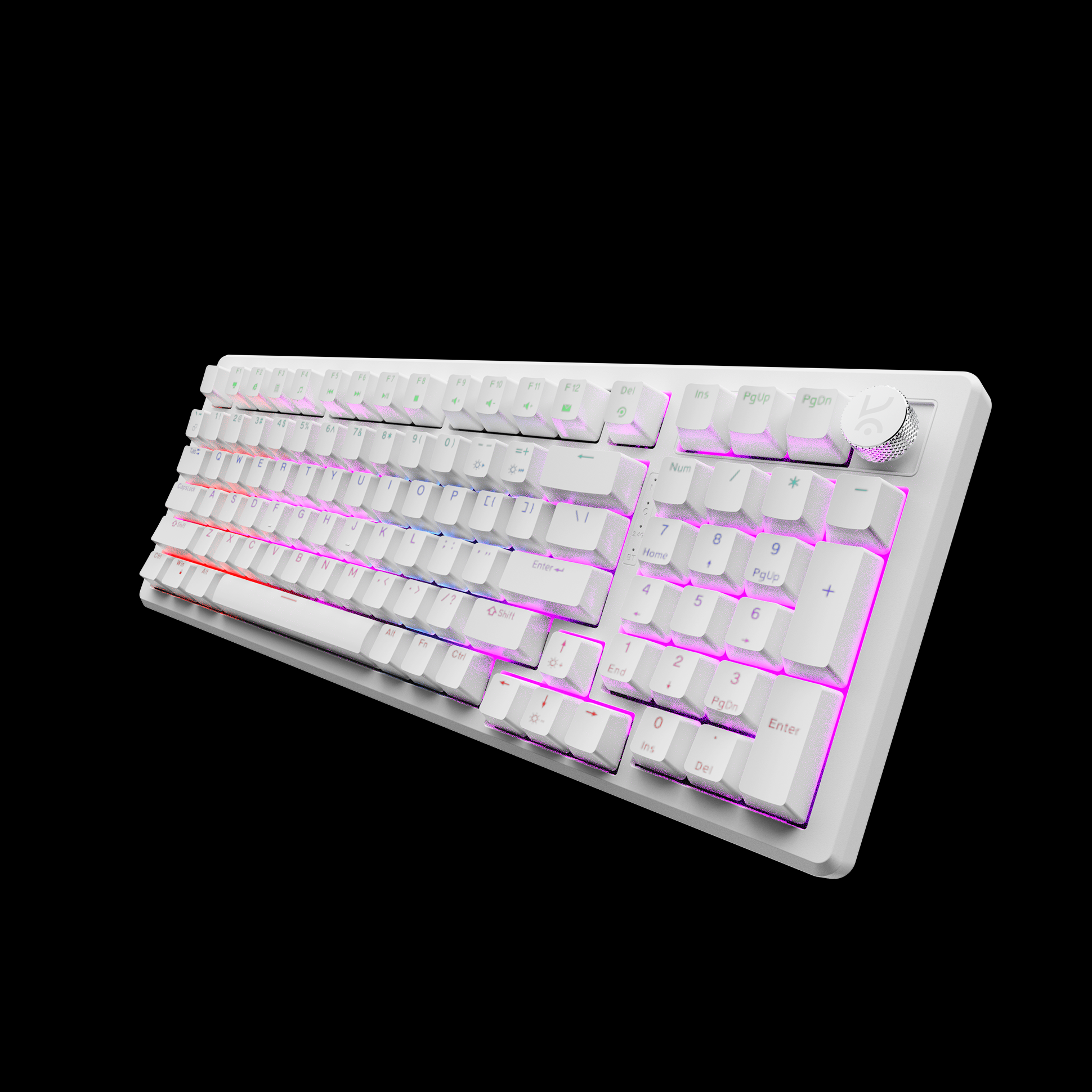 Hive Full-Size All White Wired Gaming Keyboard Kreo