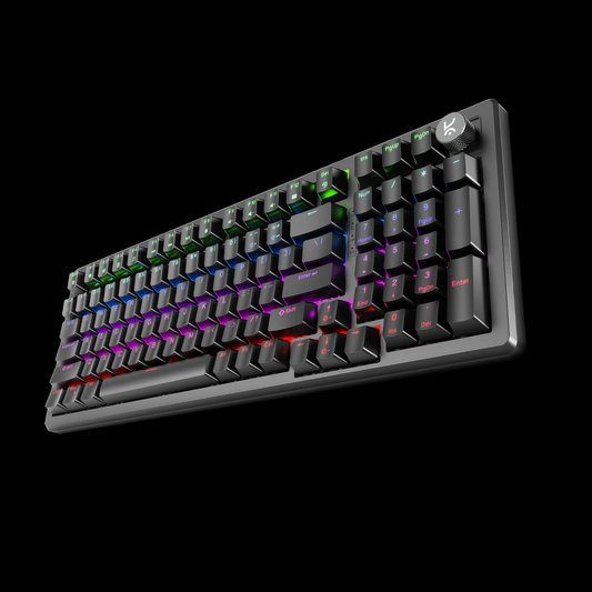 Hive Full-Size All Black Wired Gaming Keyboard Kreo