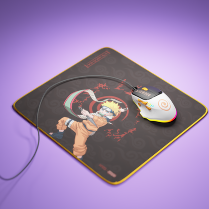 Hawk Naruto White Orange + Naruto Mousepad Combo Kreo