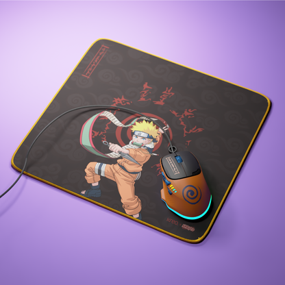 Hawk Naruto Black Orange + Naruto Mousepad Combo Kreo