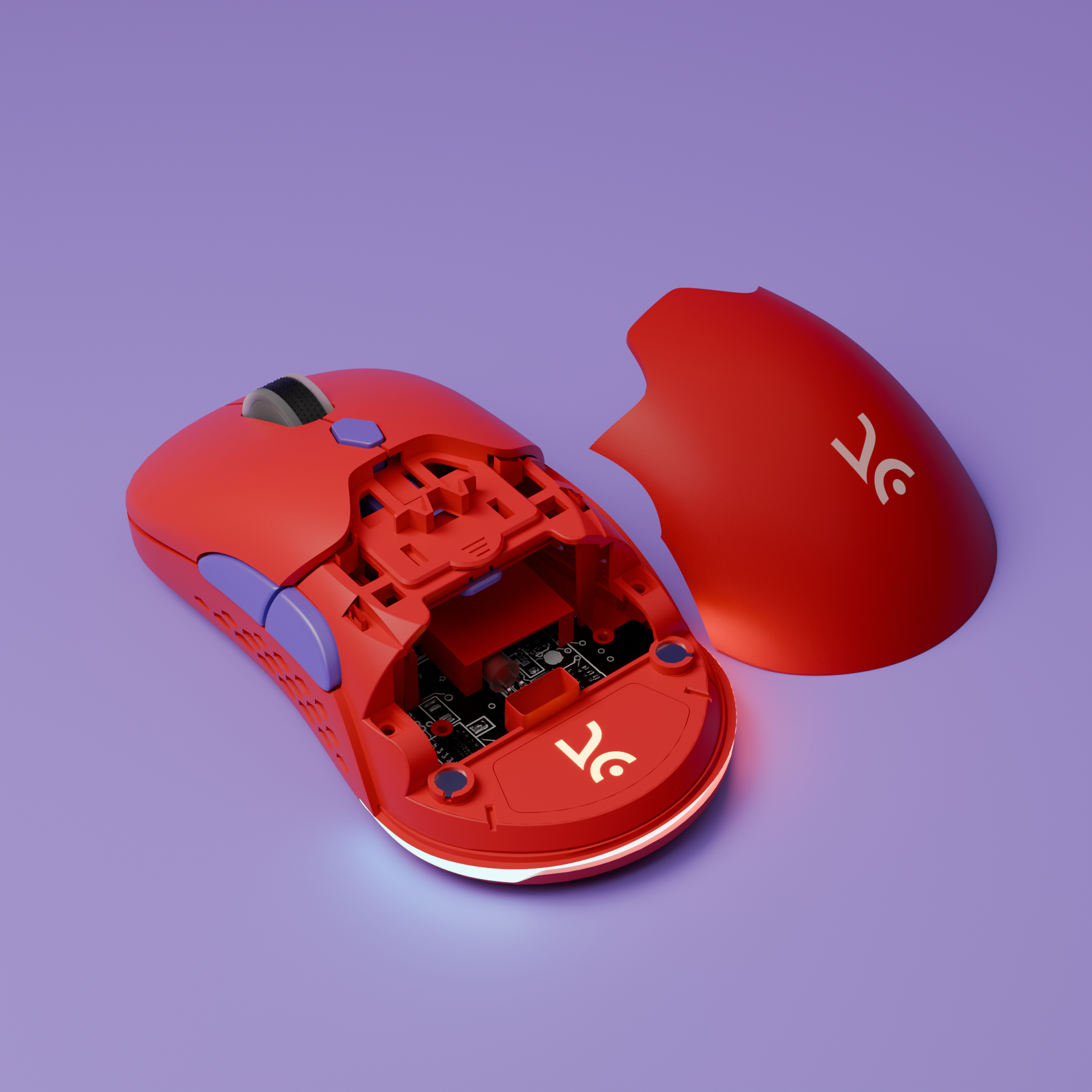 Chimera Red Wireless Gaming Mouse Kreo