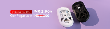 Pegasus 58g Ultra-Light Wireless White Gaming Mouse