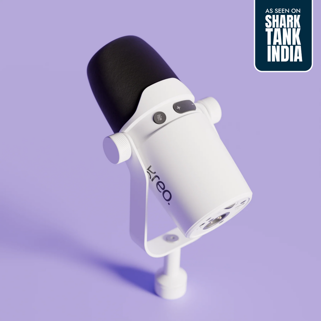 Kast White Dynamic Microphone