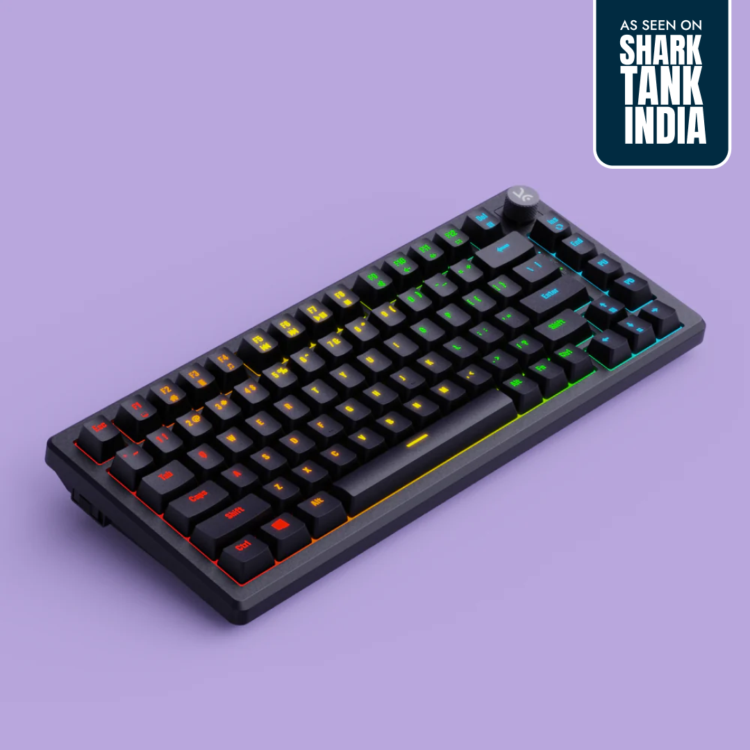 Hive75 All Black RGB Wired Gaming Keyboard