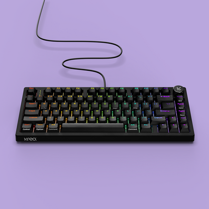 Hive75 V2 All Black Wired Mechanical Gaming Keyboard