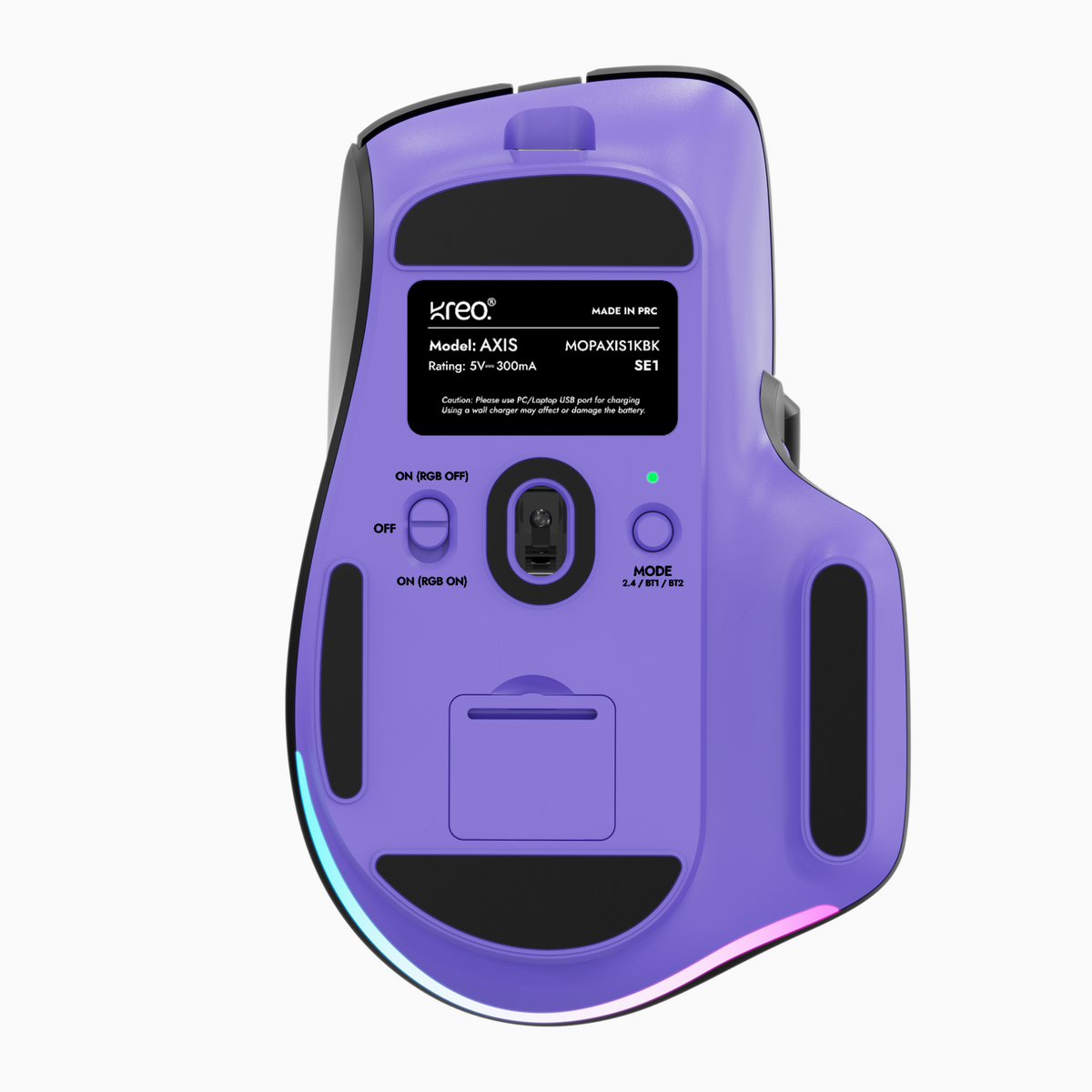 Axis Ergonomic Dual Scroll Wireless Mouse