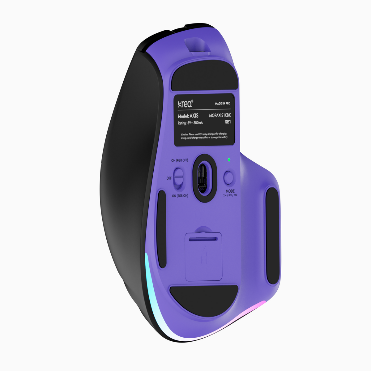 Axis Ergonomic Dual Scroll Wireless Mouse