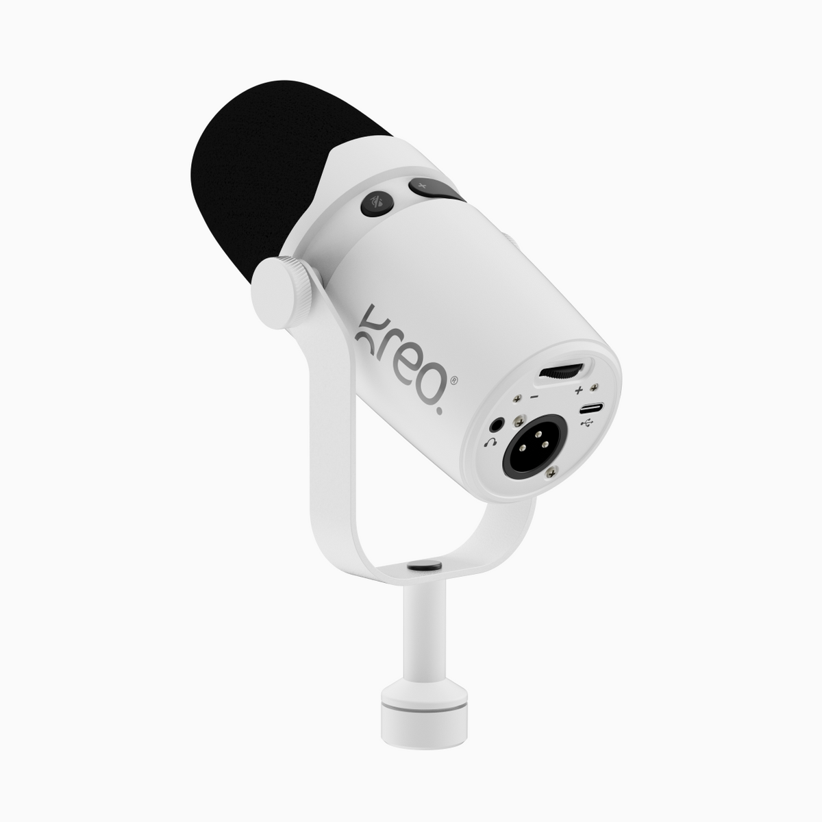 Kast White Dynamic Microphone