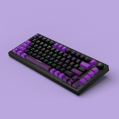 Swarm Black Purple Wireless Gaming Keyboard