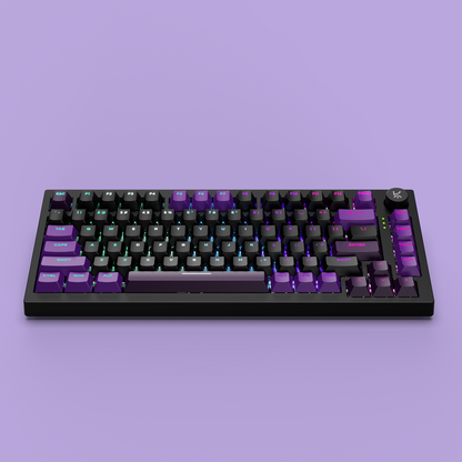 Swarm Black Purple Wireless Gaming Keyboard