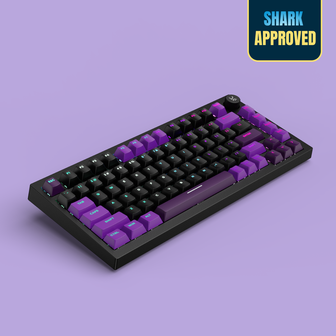 Swarm Black Purple Wireless Gaming Keyboard