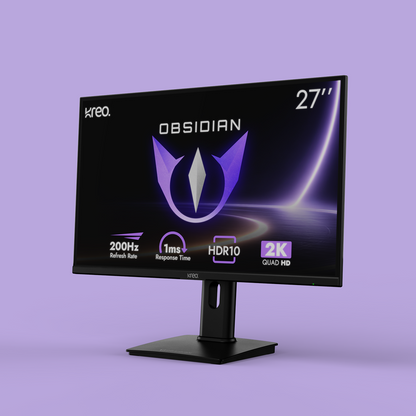 Obsidian 27" 200Hz 2K 1440p QHD Gaming IPS Monitor