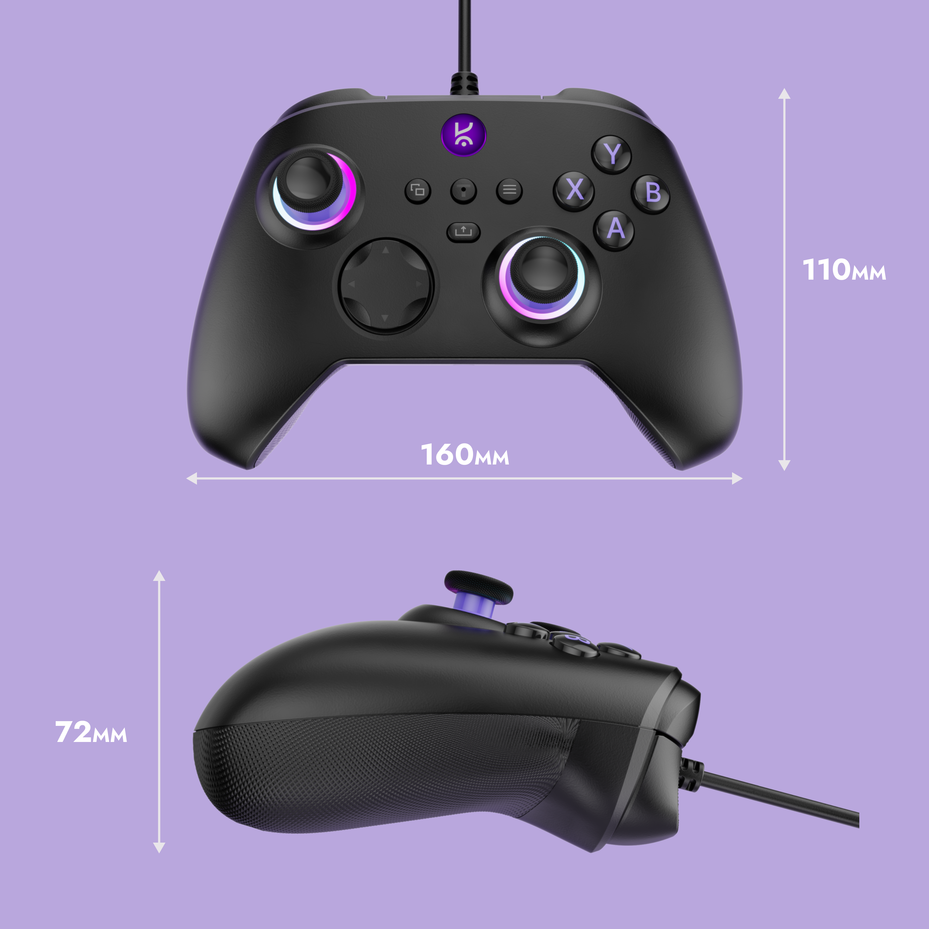 Surge Lite Premium RGB Wired Gaming Controller